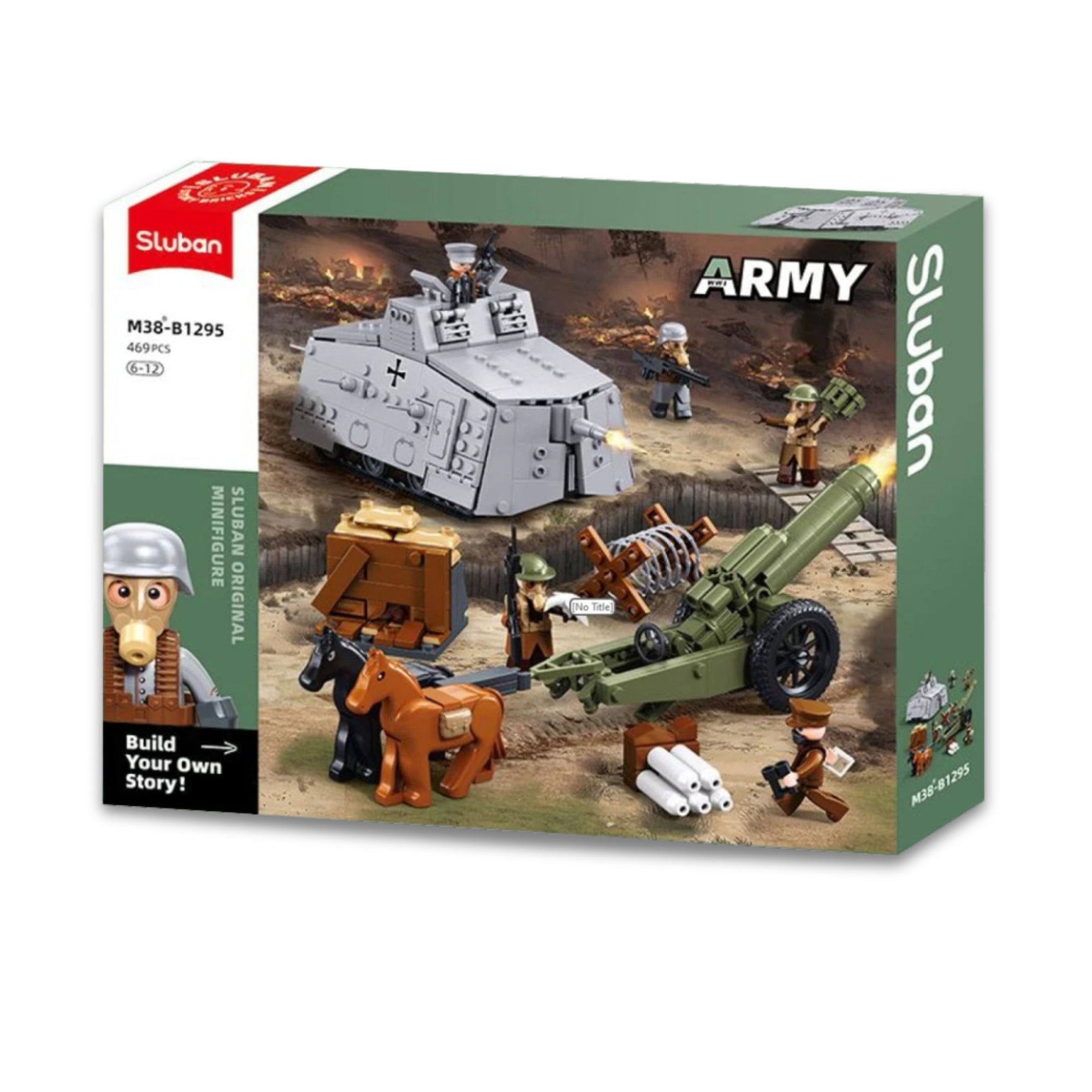 Sluban WWI A7V Tank Offensive Brick Set