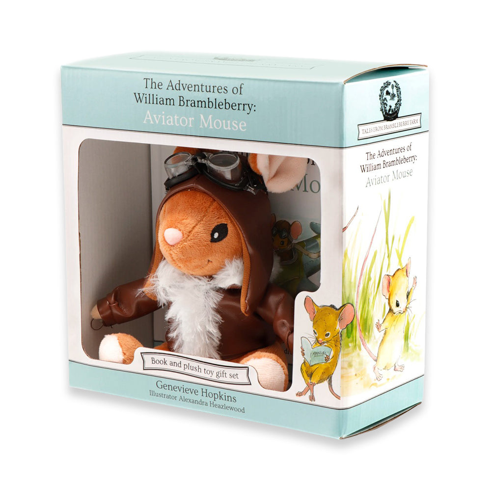 Gift set: The Adventures of William Brambleberry, Aviator Mouse [book and toy set]