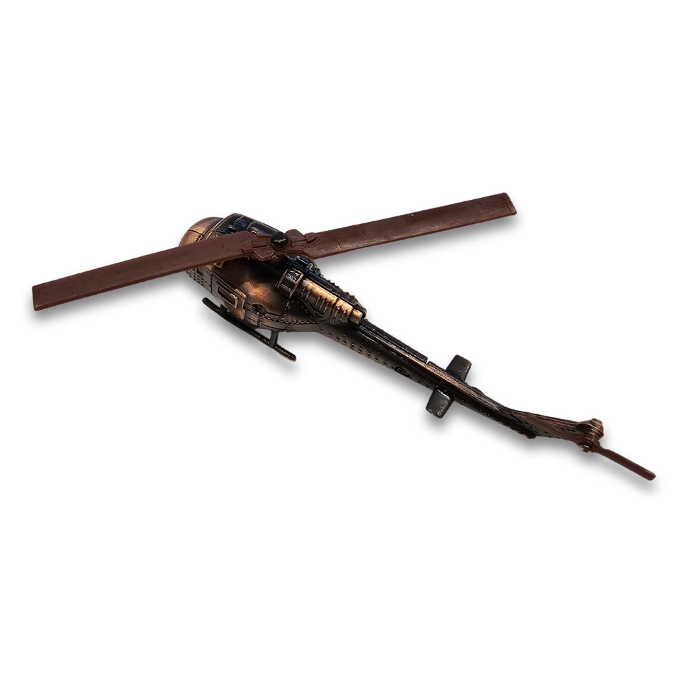 Model helicopter on a white background