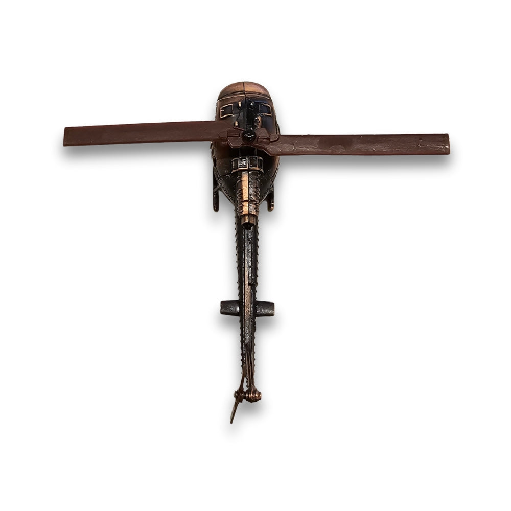 Model Helicopter on a white background