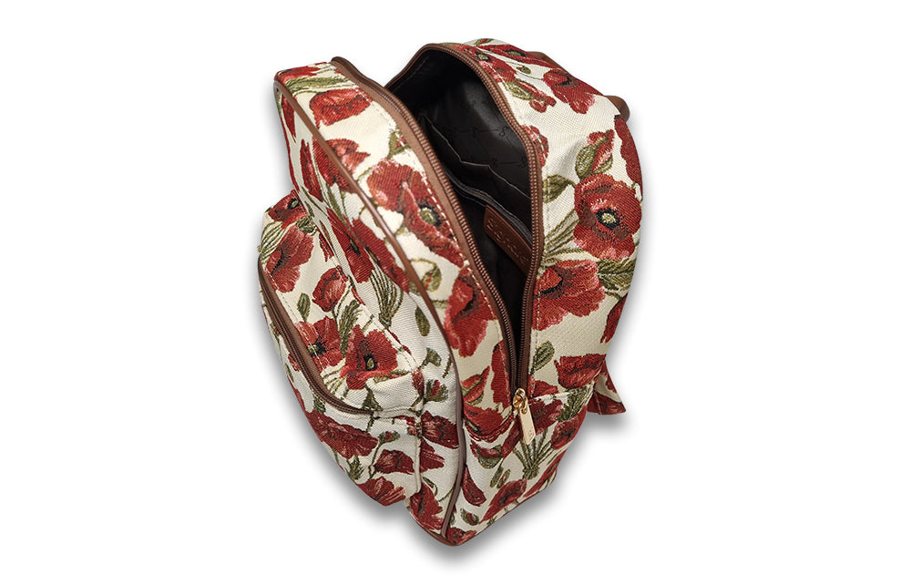 Backpack: Poppy tapestry