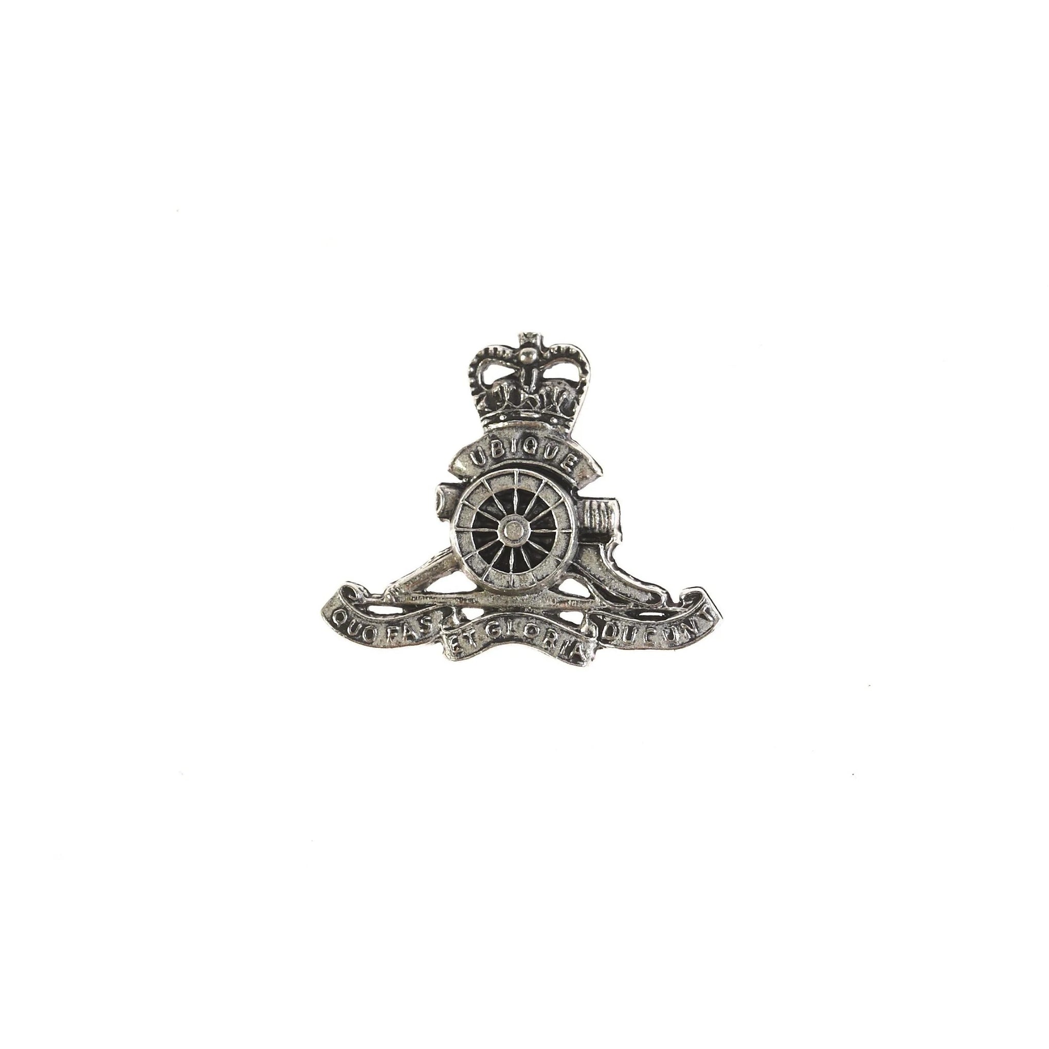 Lapel pin: Royal Australian Artillery, pewter