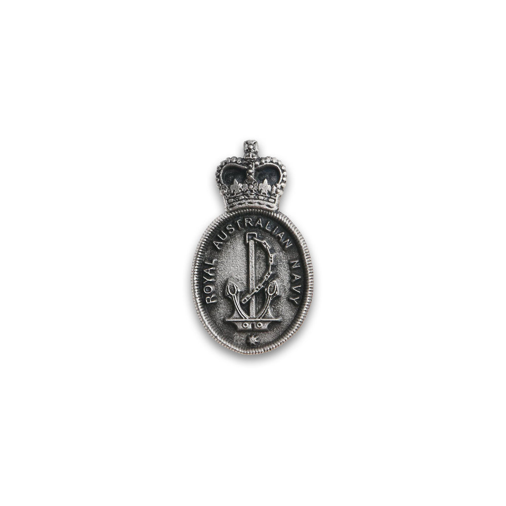 Lapel pin: Royal Australian Navy, pewter