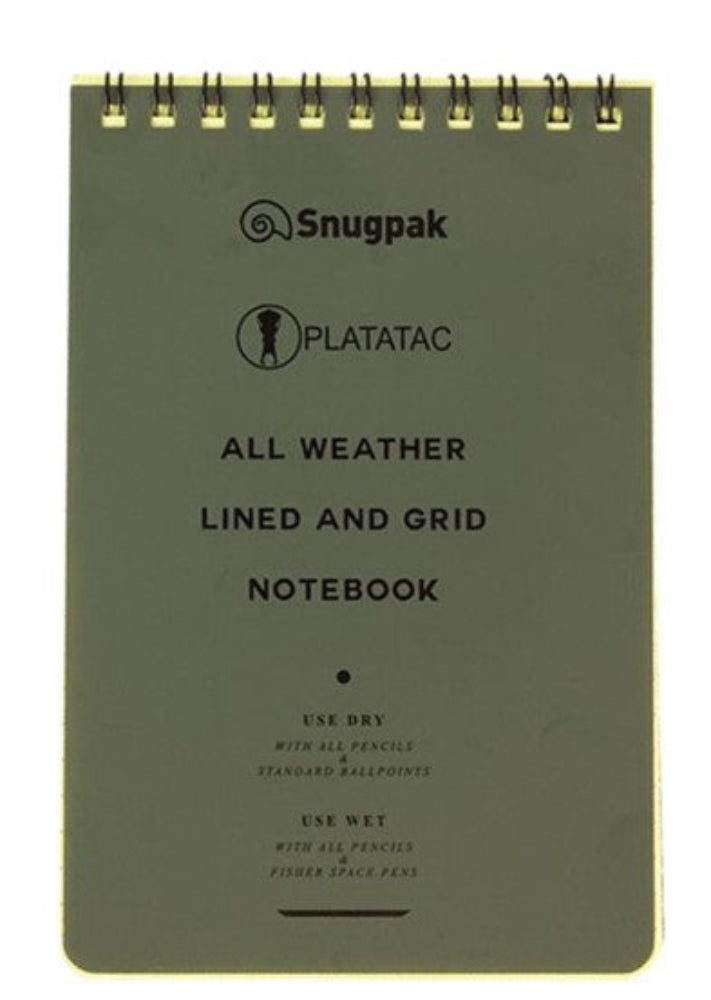 Notepad: Platatac All Weather Lined and Grid Notepad