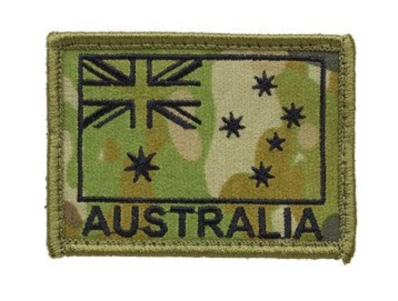 Patch, cloth: Australian Flag Patch - Black on AMCU