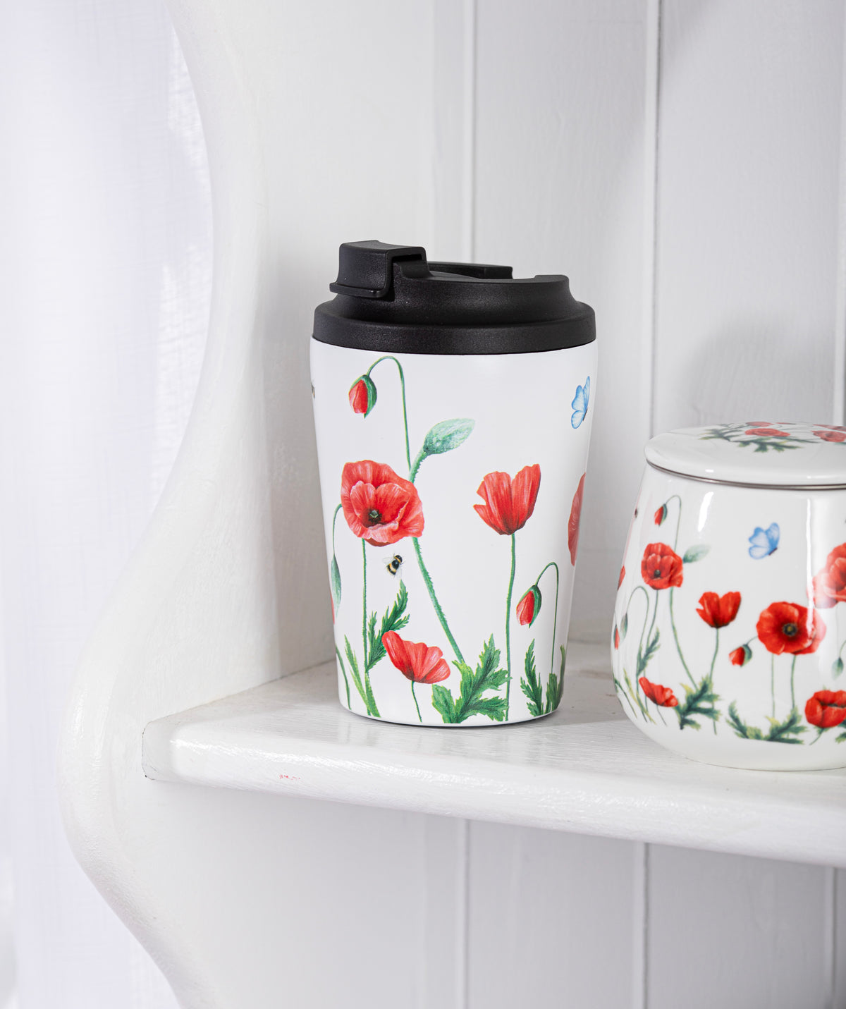 Poppy Fields Travel Mug