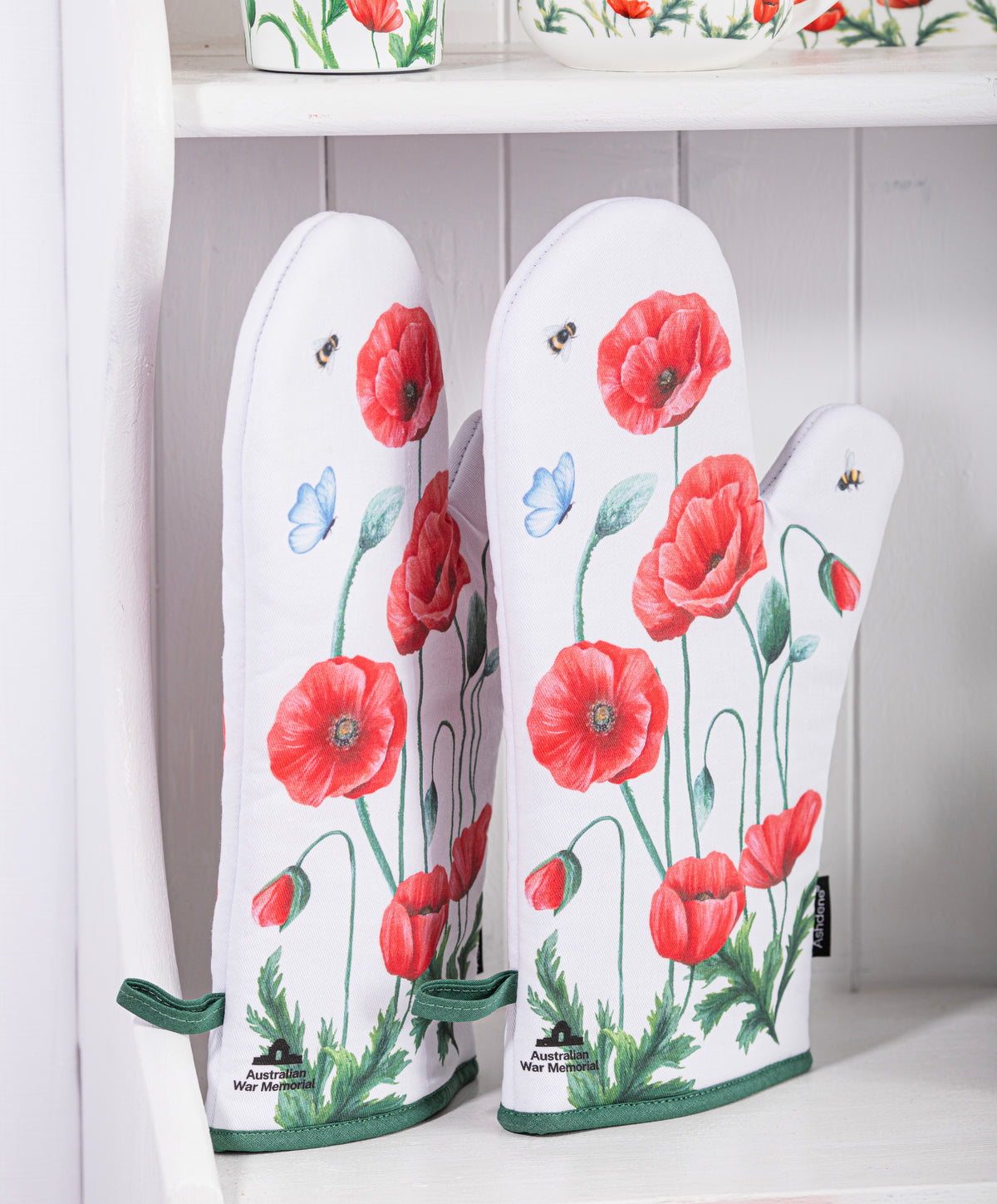 Poppy Fields 2pk Oven Mitt