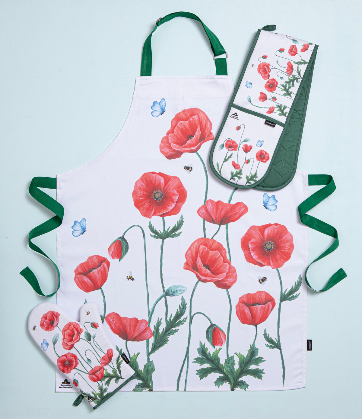 Poppy Fields Double Oven Mitt