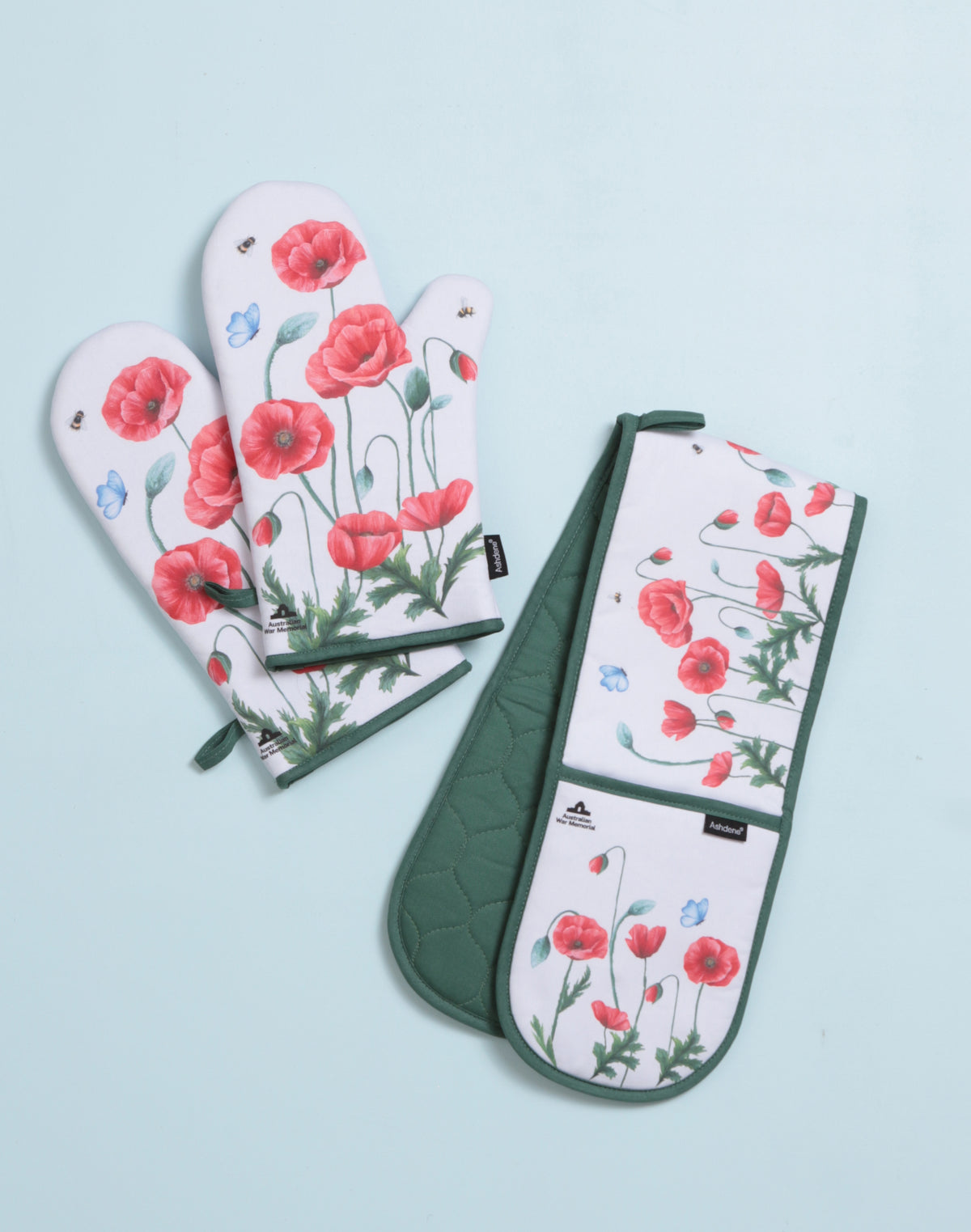Poppy Fields 2pk Oven Mitt