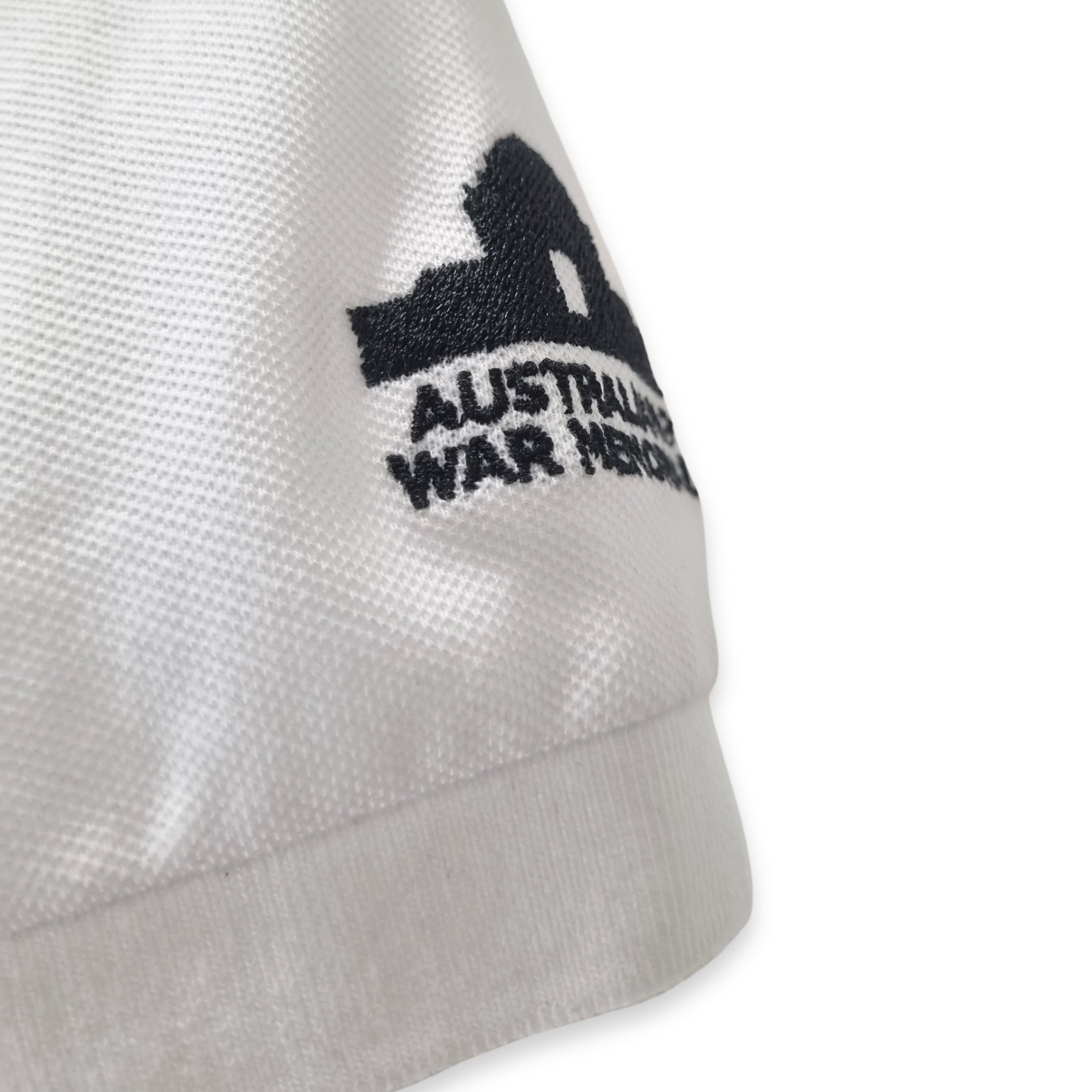 Polo Shirt: Poppies - White