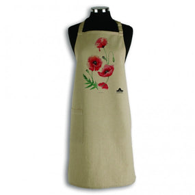 Apron: botanical poppy print – Australian War Memorial