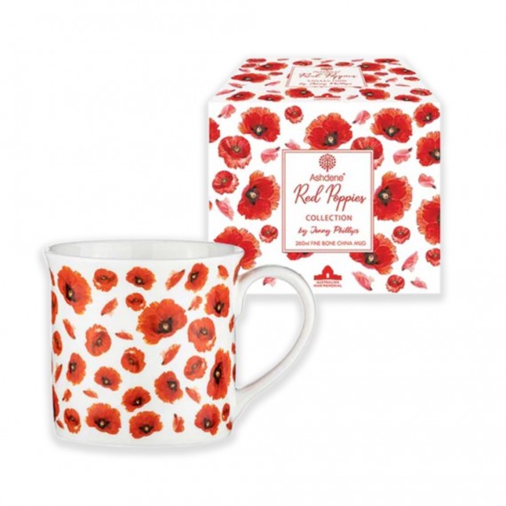 Mug: Wide flare, Red Poppies collection