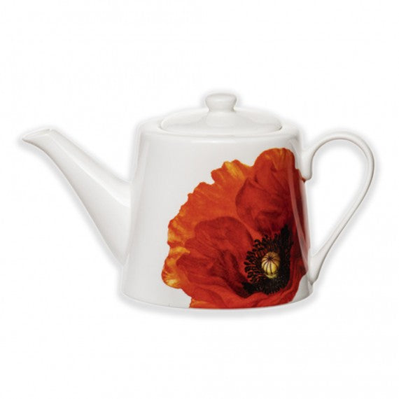 Teapot with infuser: Red Poppies collection
