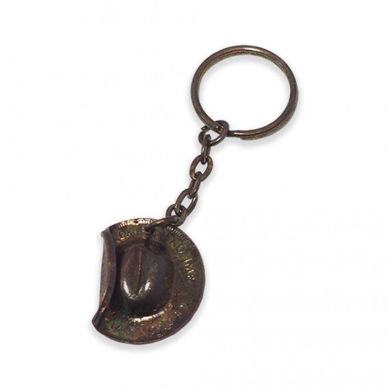 Keyring: Digger's slouch hat, bronze